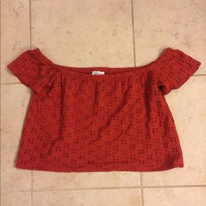 Zara cap sleeve crop top